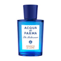 Blue eau de toilette spray bottle with Acqua di Parma label and 'Arancia di Capri'.
