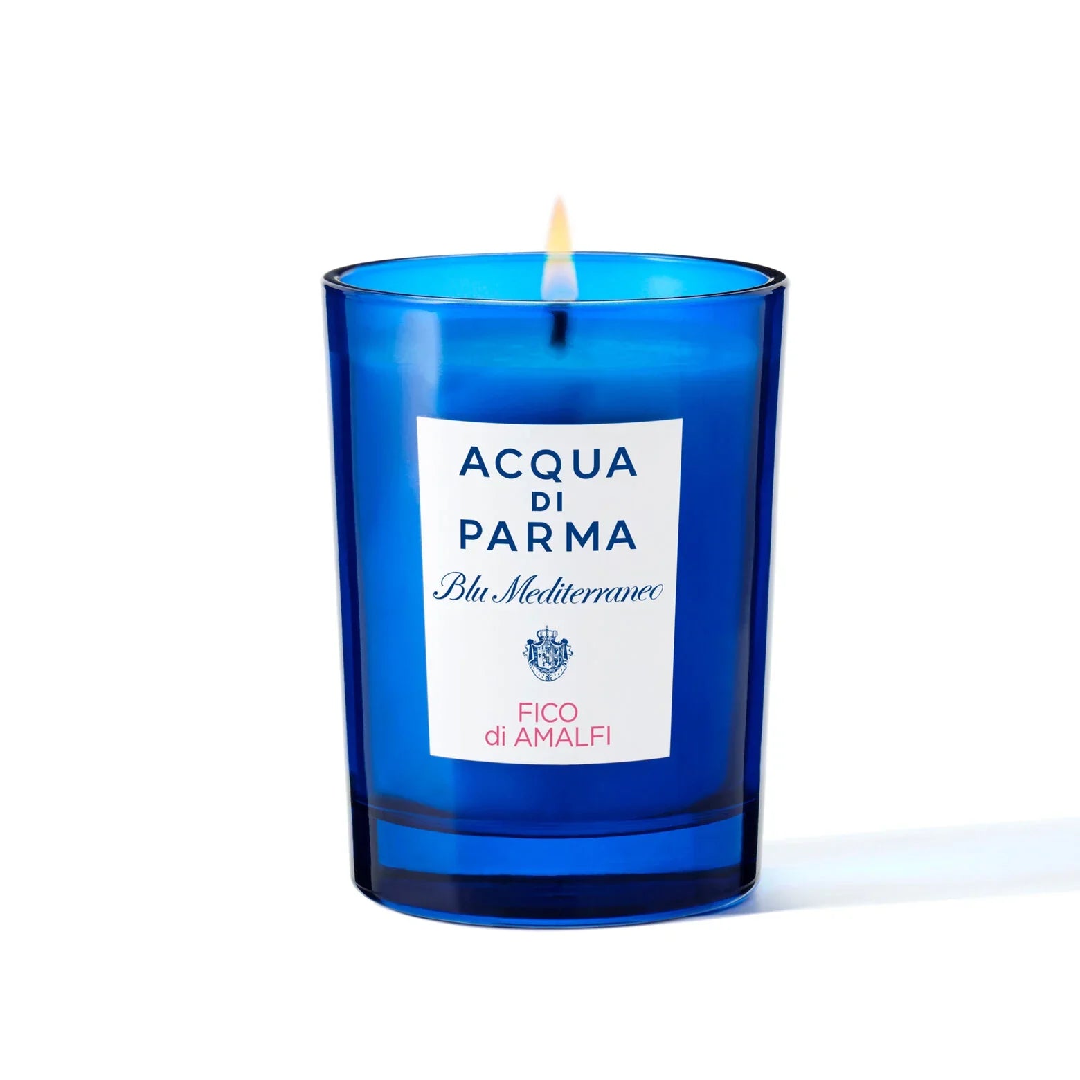 Acqua di Parma scented candle in blue glass jar with cream label