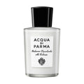 Acqua di Parma after shave balm bottle, clear glass with black cap