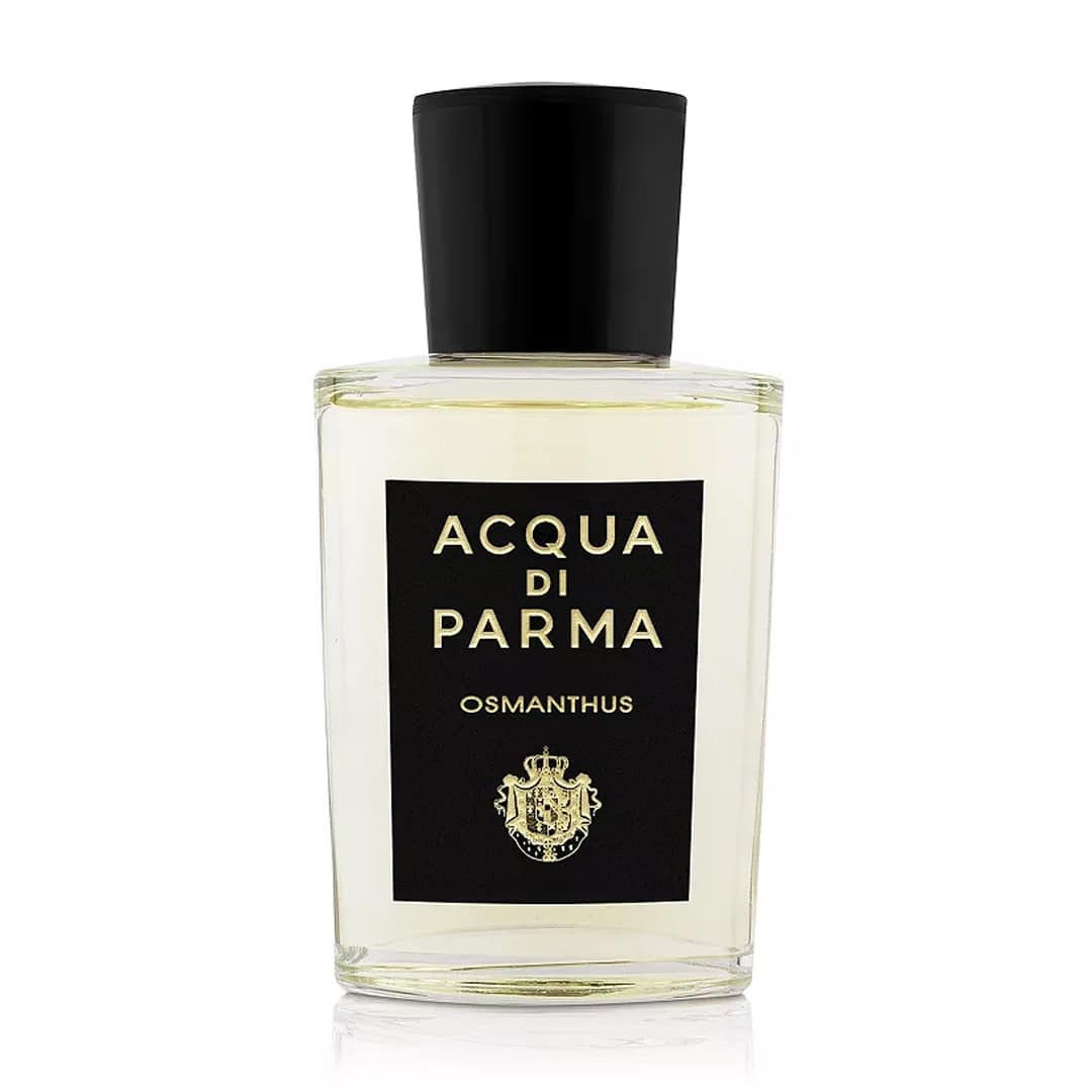 Acqua di Parma Osmanthus eau de parfum bottle with black cap and front label