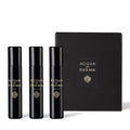 Acqua di Parma Signatures discovery set with black perfume vials and black presentation box