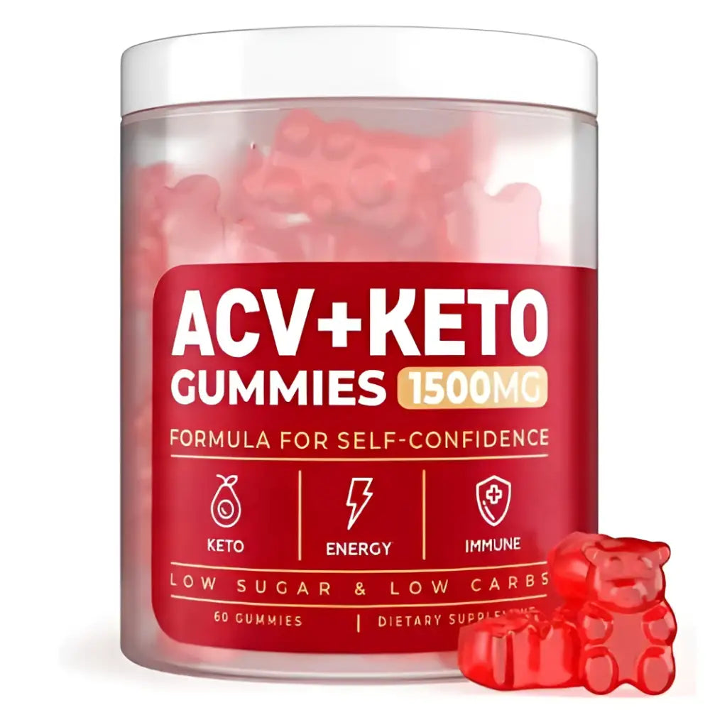 ACV Ketone 1500mg Soft Candy Gummies 60 Count