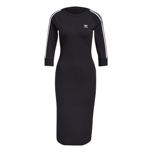 adidas Women's 3 Stripes Dress -Black