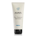 Ahava foot cream tube, Pre+Probiotic, white tube with black cap