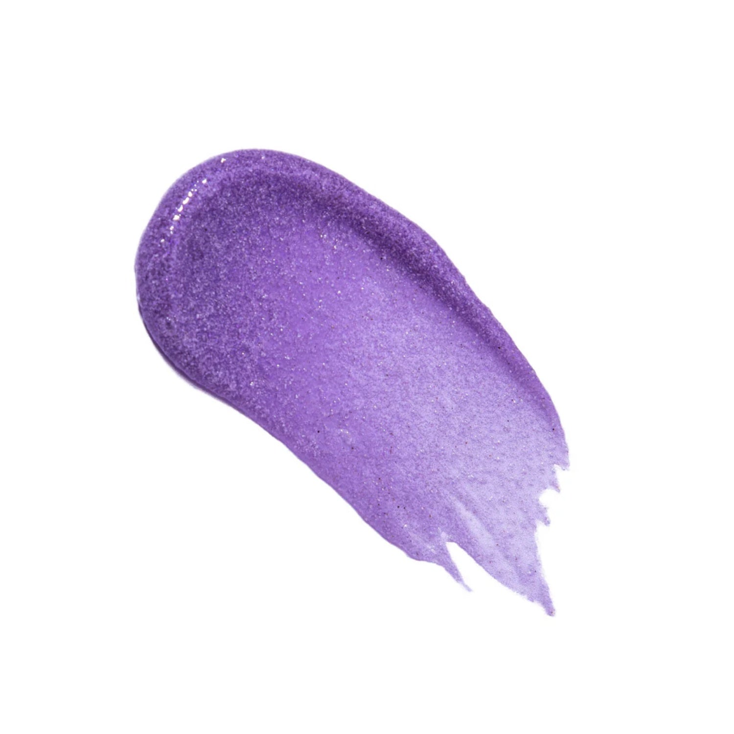 Purple skincare polish swatch with smooth gel-like texture