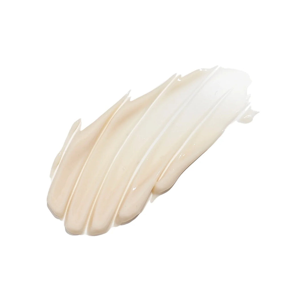 Alastin body treatment cream swatch, thick smooth pale cream
