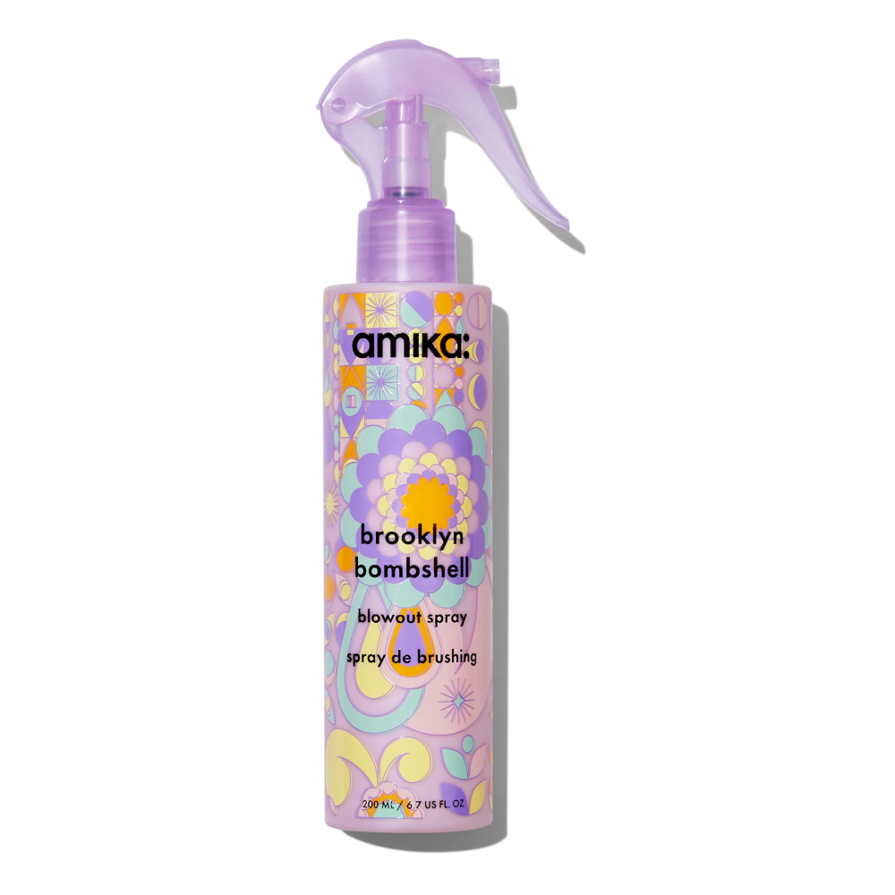 Amika Brooklyn Bombshell blowout spray bottle with mist pump, 6.7 oz
