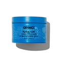 Amika Hydro Rush intense moisture hair mask jar, blue with silver lid and logo