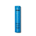 Hydro Rush intense moisture shampoo bottle, blue with amika logo and label
