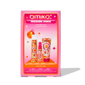Amika Mission Minis skincare set in pink display box with two bottles