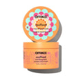 Amika Soulfood nourishing hair mask, orange tub with floral label and lid
