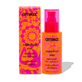 amika Superfruit Star lightweight hair styling oil bottle with pink graphic box