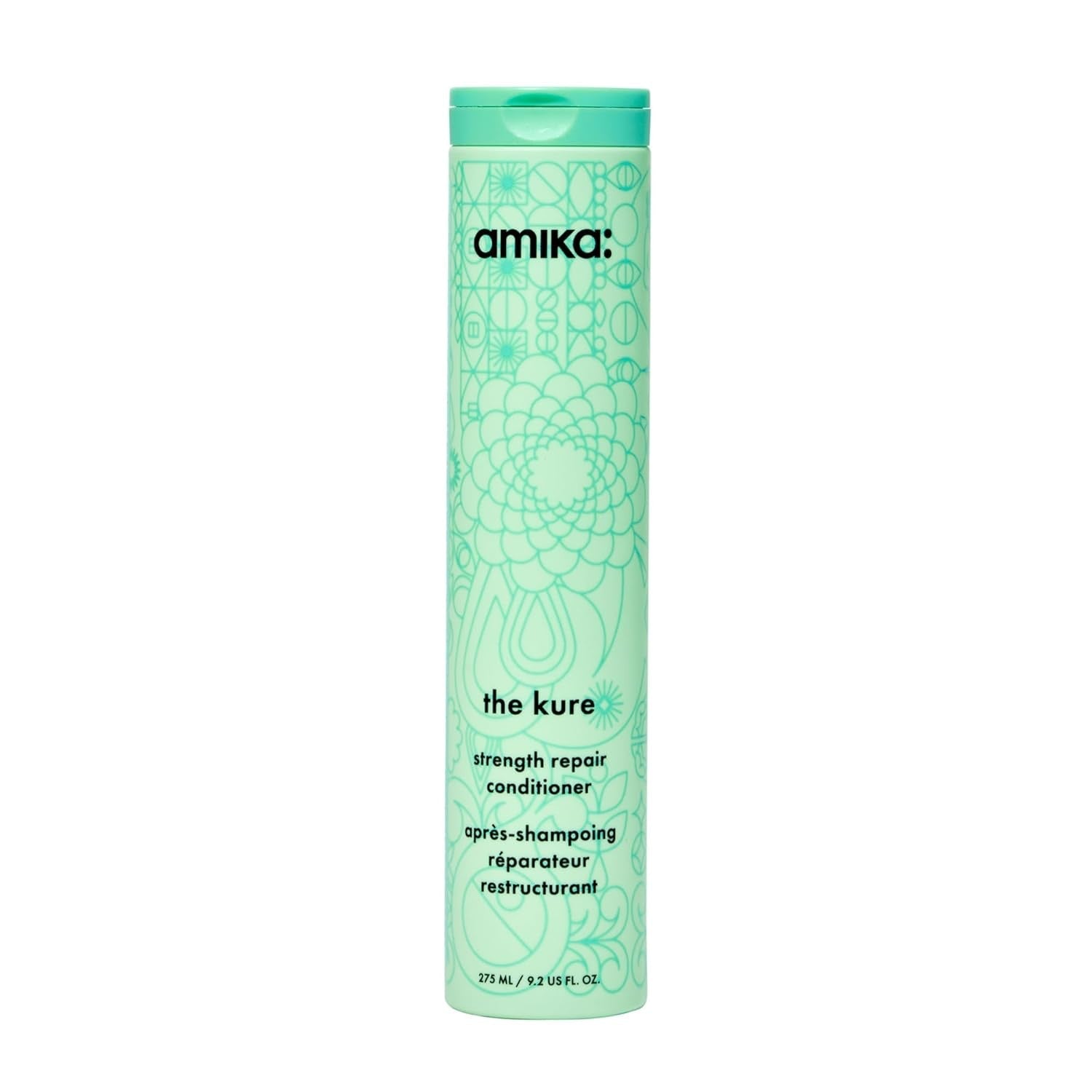Green Amika the Kure strength repair conditioner bottle with cap