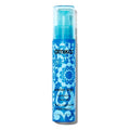 Amika hair oil bottle with blue pump and Water Sign floral label
