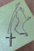STERLING SILVER CROSS NECKLACE