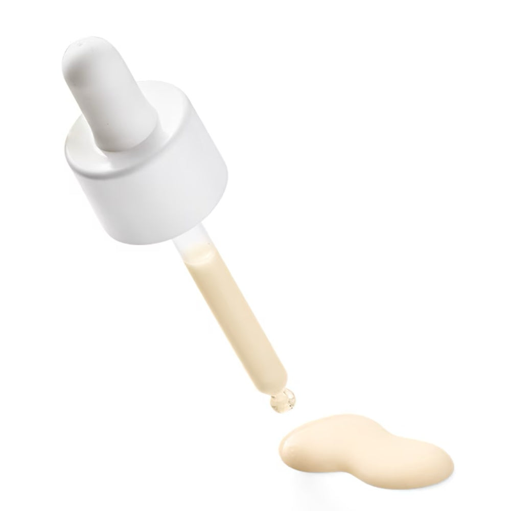 Aveda pore refiner serum dropper dispensing pale cream liquid