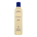 Aveda Brilliant shampoo bottle with blue cap, cream label, 250 ml