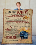 Special blanket for Wife  From Husband blanket