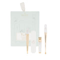 Manicure kit set with nail tools and files, includes multiple buffers and sticks