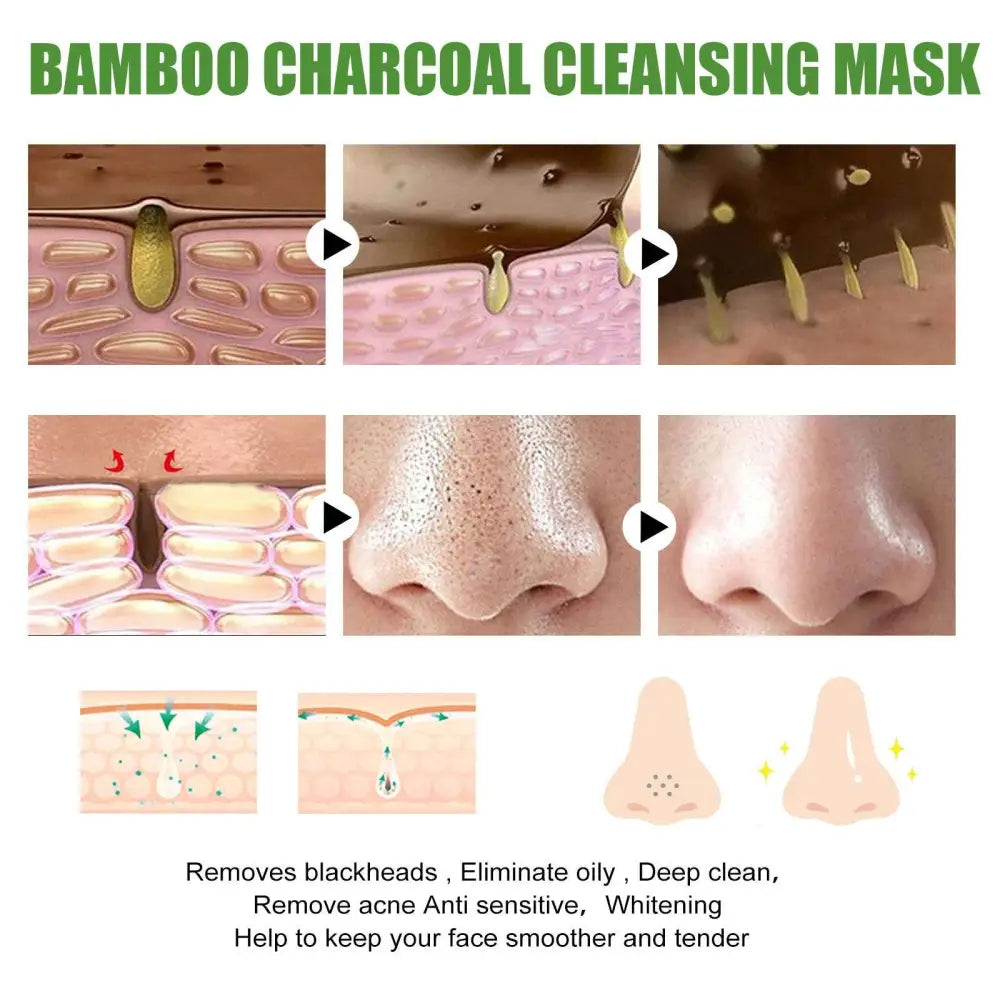 Bamboo Charcoal Blackhead Removal Peel-Off Mask