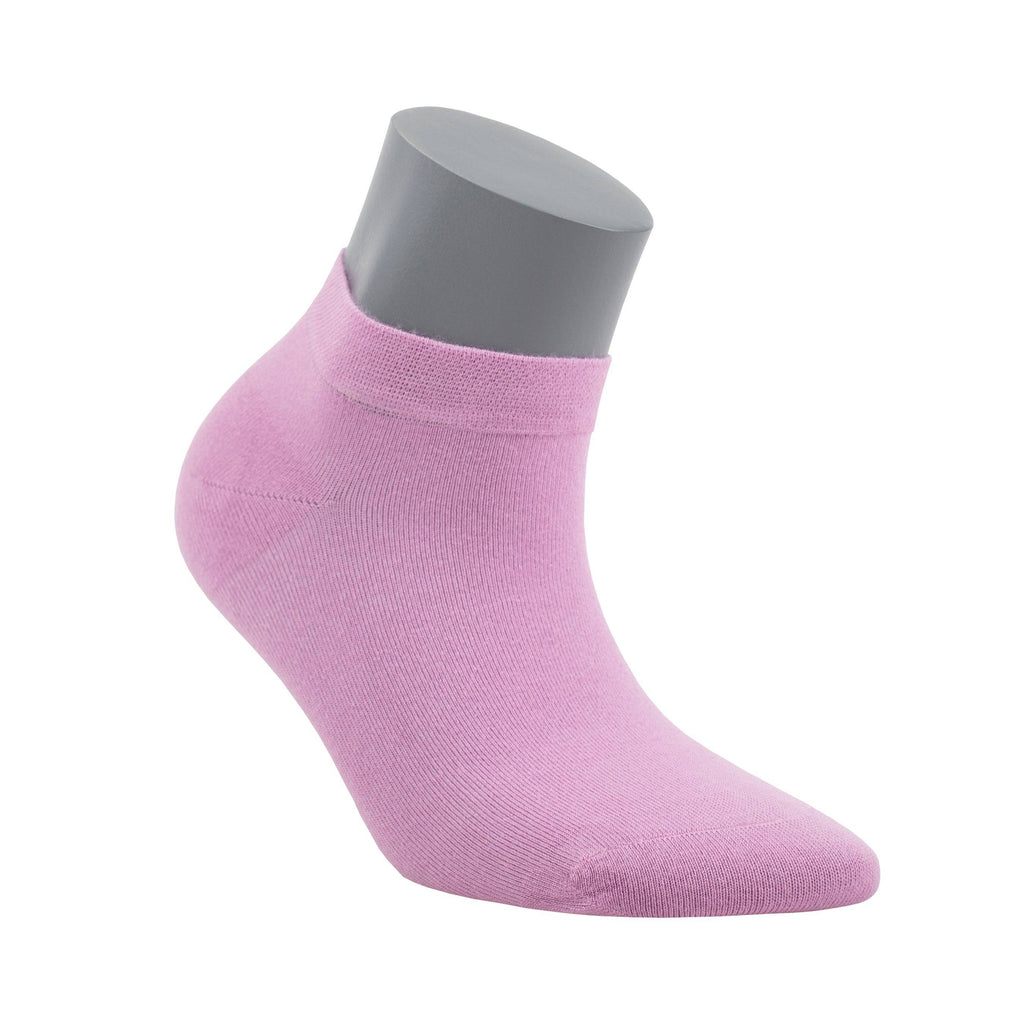Lilac purple ankle sock with gray cuff