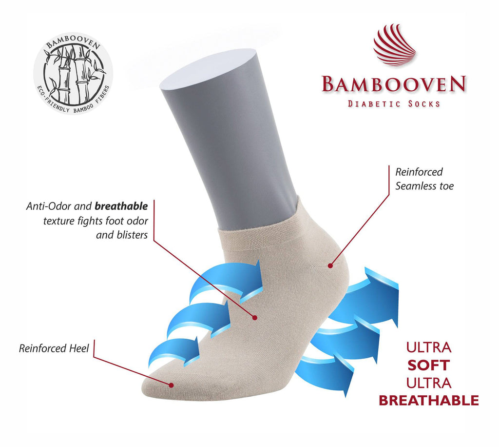 Ankle sock comfort features: reinforced heel, seamless toe, breathable soft knit