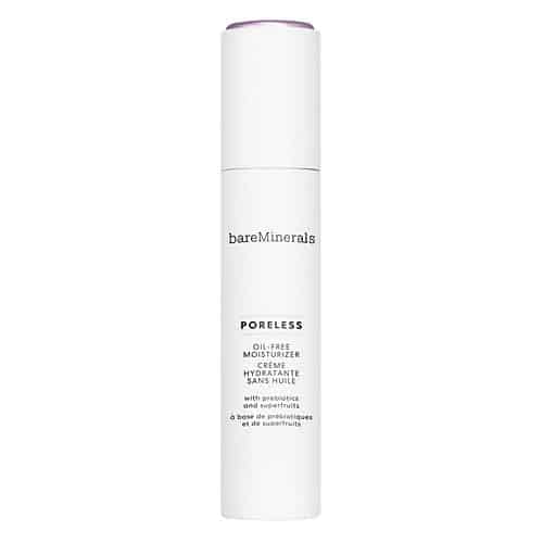 bareMinerals poreless oil-free face moisturizer bottle with purple cap