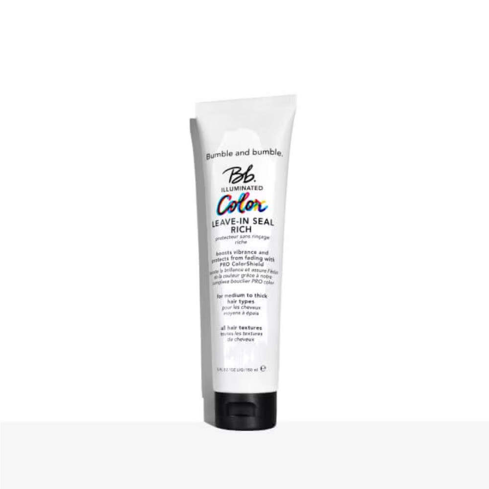 Bumble and bumble leave-in seal rich hair treatment tube, white and gray
