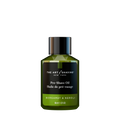 Pre-shave oil bottle with green label and cap, Bergamot & Neroli, 2 oz