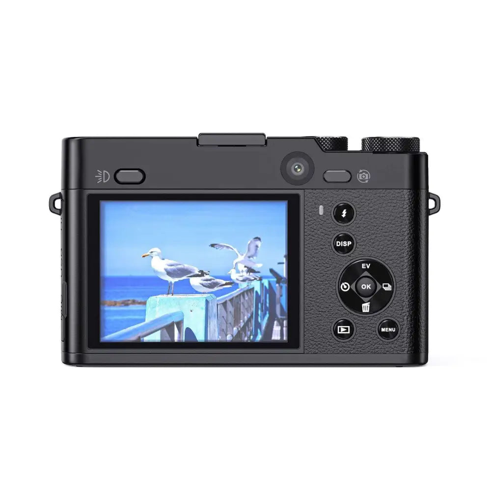 Black 5K Digital Camera with 3x Optical Zoom