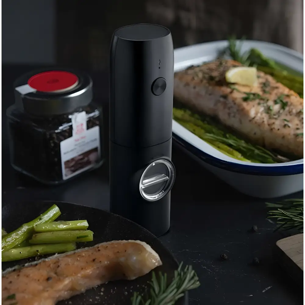 Black Electric Kitchen Household Grinder Set