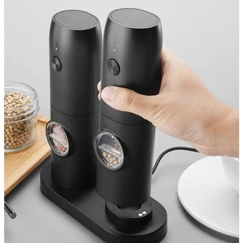 Black Electric Kitchen Household Grinder Set
