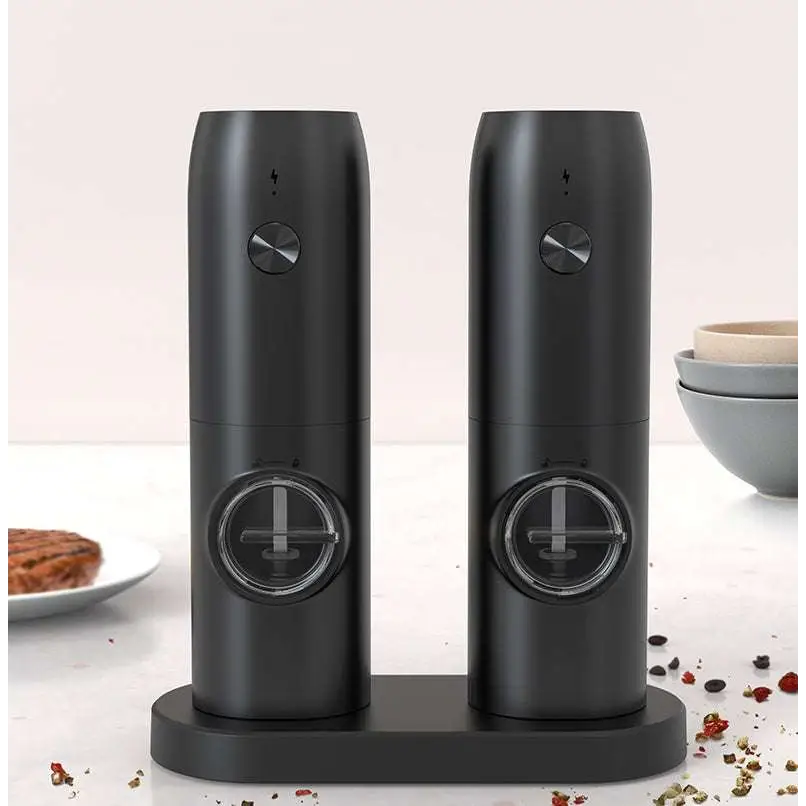 Black Electric Kitchen Household Grinder Set
