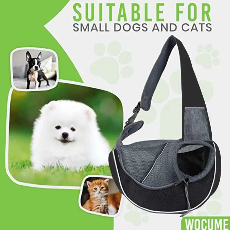 Black Mesh Carrying Pets Bag for Women