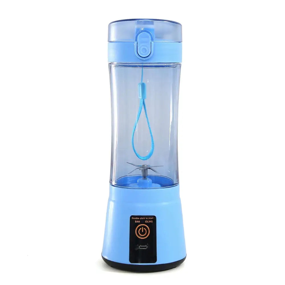 Blue Portable Electric Fruit Juicer USB Rechargeable Mixer