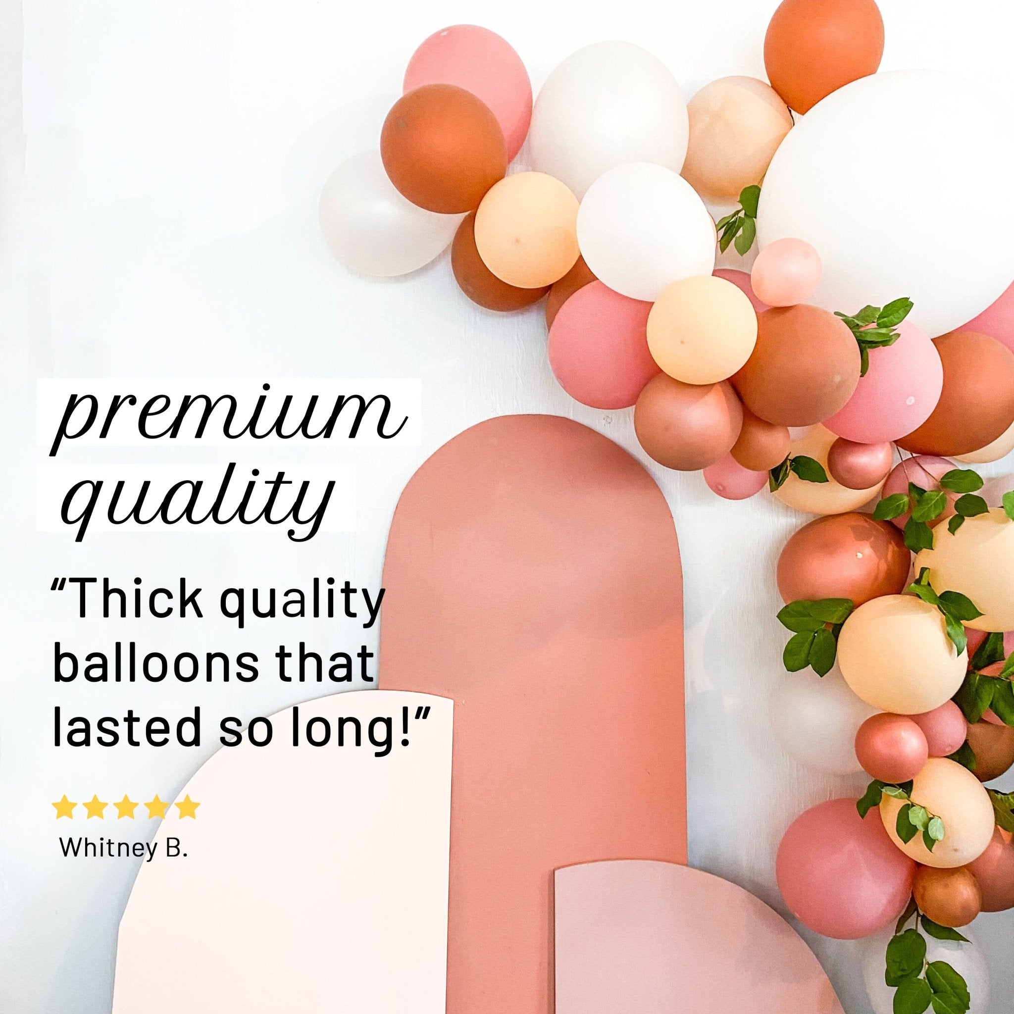 Dusty Rose Boho Balloon Garland Kit | Blush Chrome Rose Gold DIY Arch
