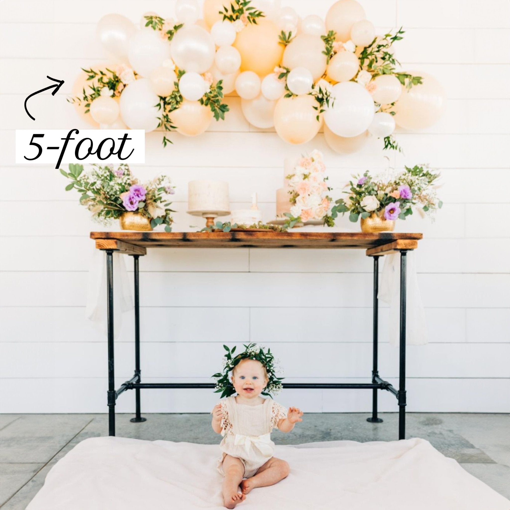 Neutral Boho Balloon Garland Kit | Blush White Sand Pearl DIY Arch