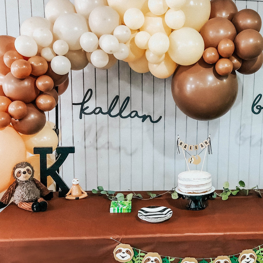 Boho Natural and Neutral Balloon Garland Kit – Blush & Mocha
