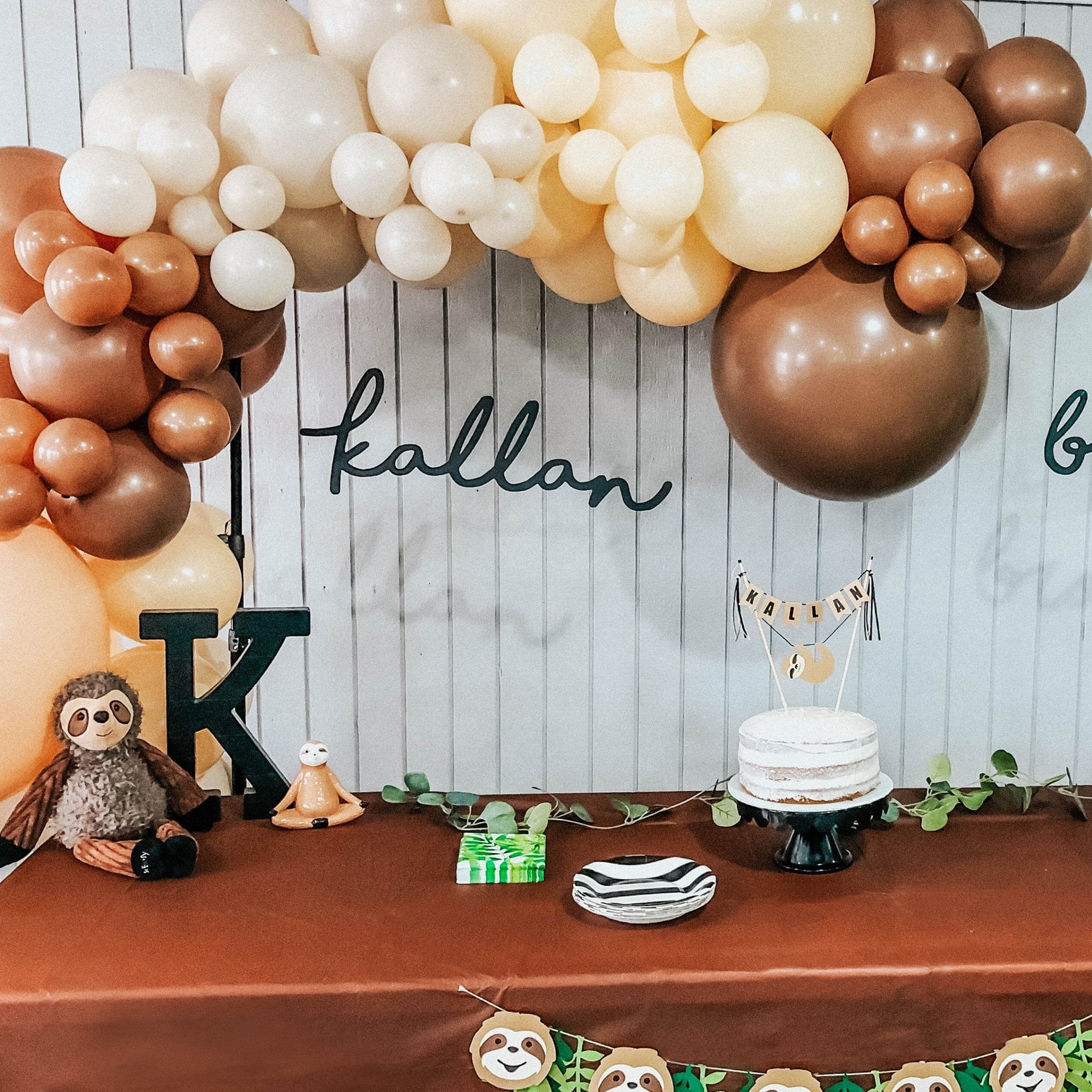 Boho Natural and Neutral Balloon Garland Kit – Blush & Mocha