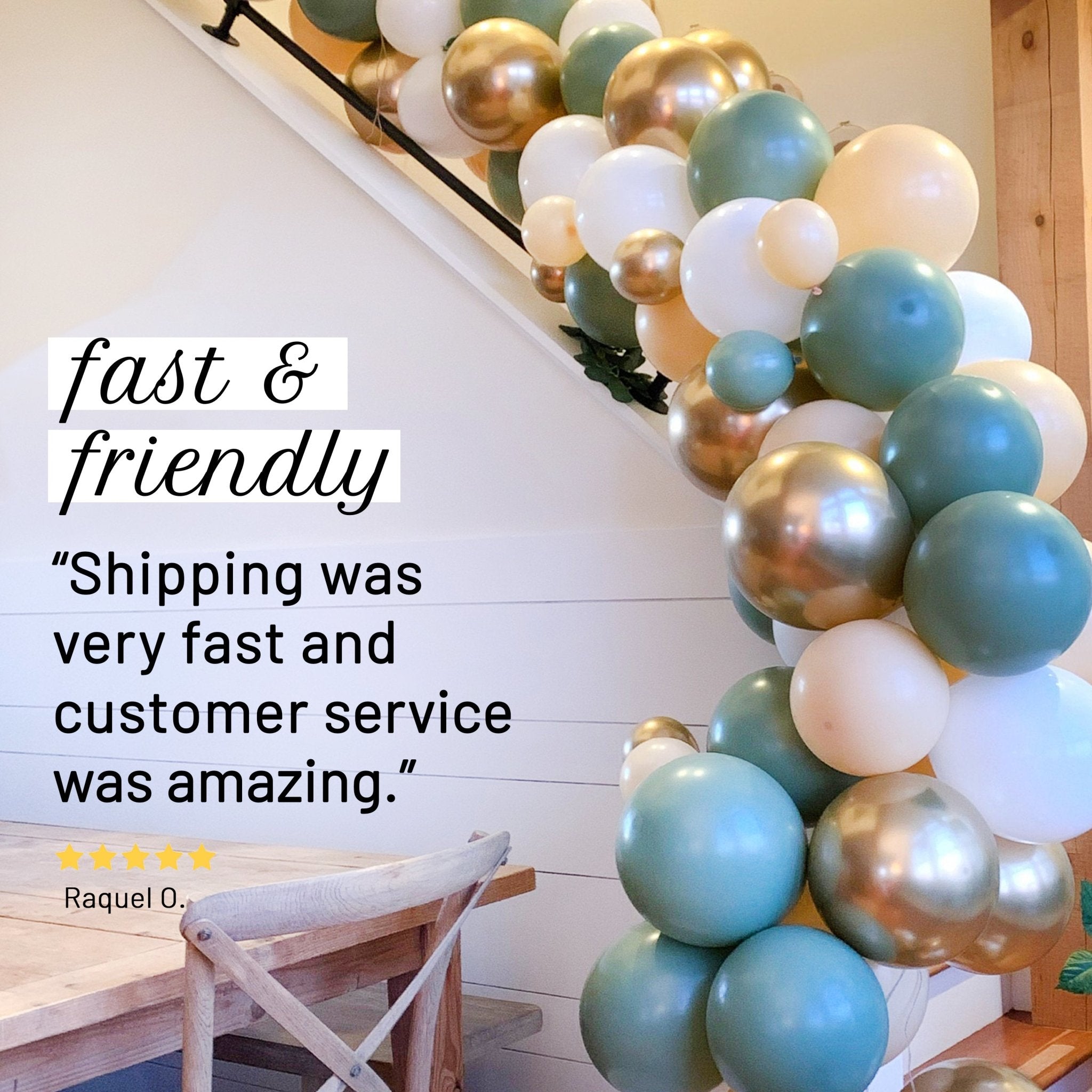 Boho Safari Balloon Garland Kit | Sage Green White Gold DIY Arch
