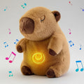 Breathing Capybara Plush Toy with Rhythmic Lights – Musical Stuffed Animal Gift
