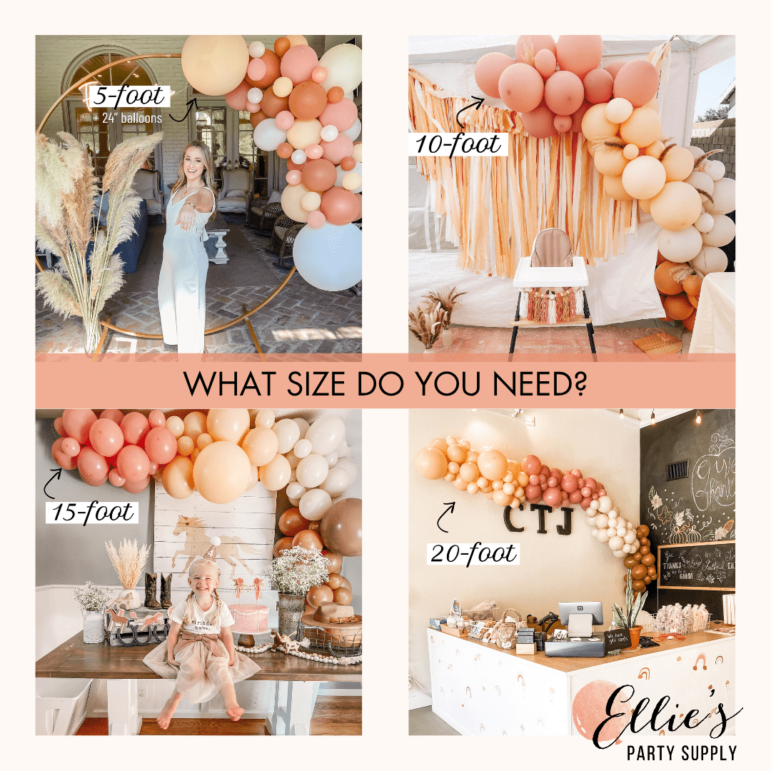 Blue Little Pumpkin Balloon Garland Kit