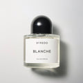 Byredo Blanche Eau de Parfum bottle with clear glass and black cap