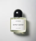 Byredo Gypsy Water eau de parfum bottle with dark round cap and clear glass