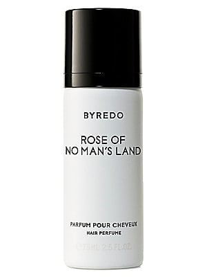 BYREDO Rose of No Man's Land hair perfume bottle, white with black cap