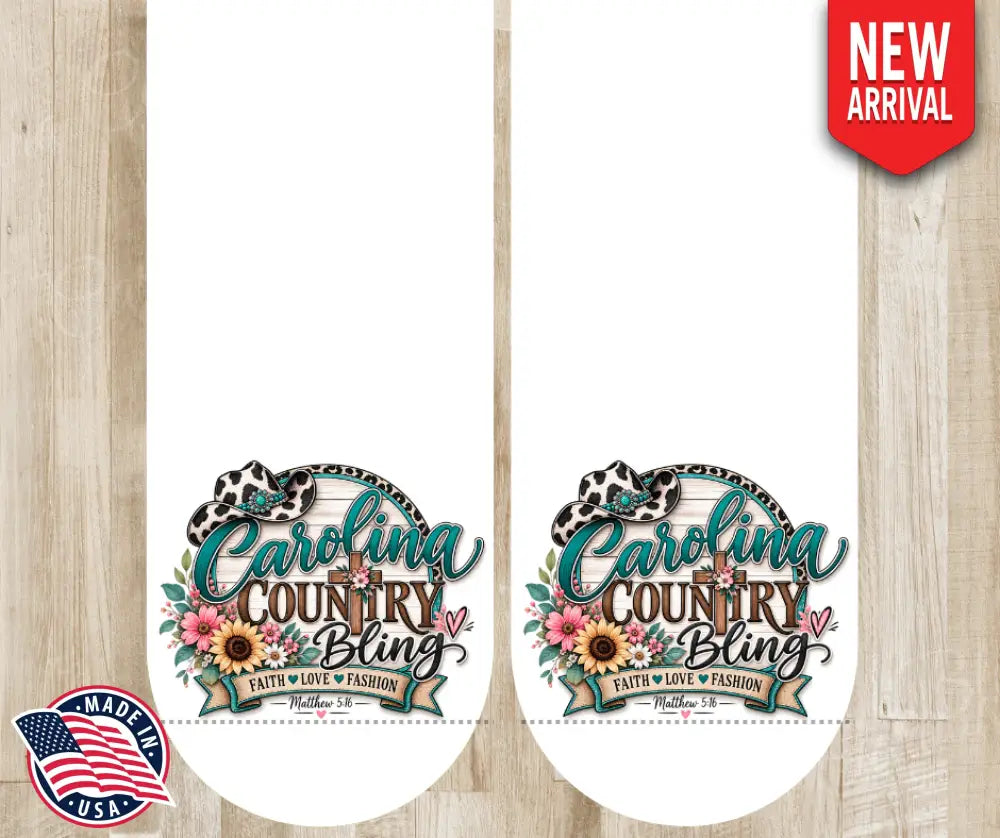Carolina Country Bling – Socks