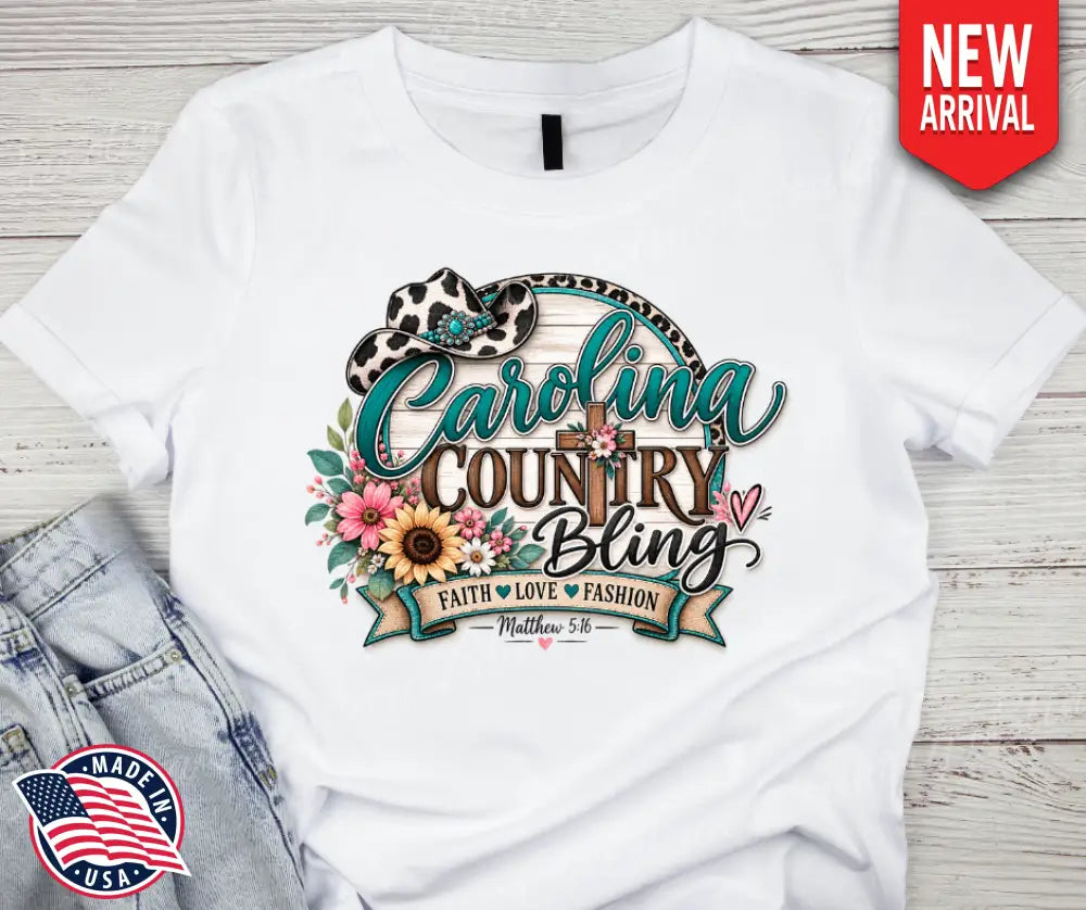 Carolina Country Bling - T-Shirt