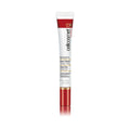 Skin care balm tube with red cap and white body