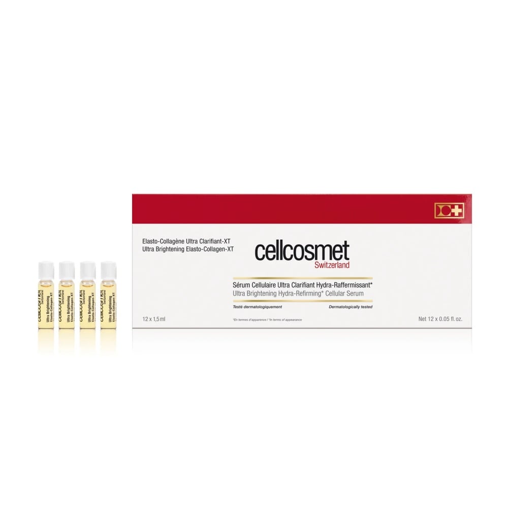 Cellcosmet brightening serum set with carton and 12 small ampoules