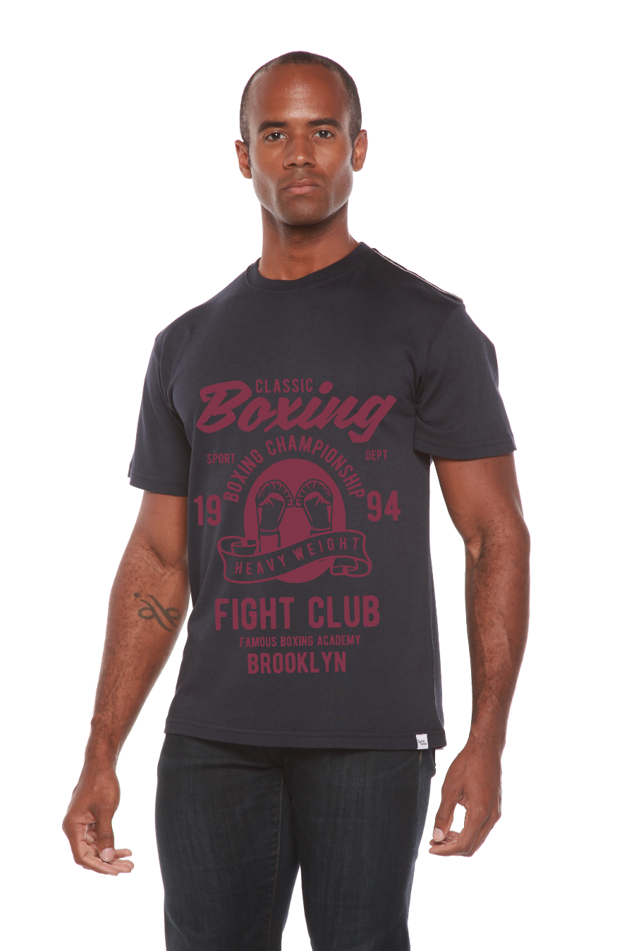 Classic Boxing Men's Bamboo Viscose/Organic Cotton Short Sleeve Graphic T-Shirt
